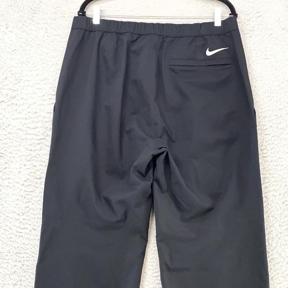 Nike Hypershield Golf Pants Mens Large Black Water Resistant Zip Ankle Outdoor - Picture 14 of 16